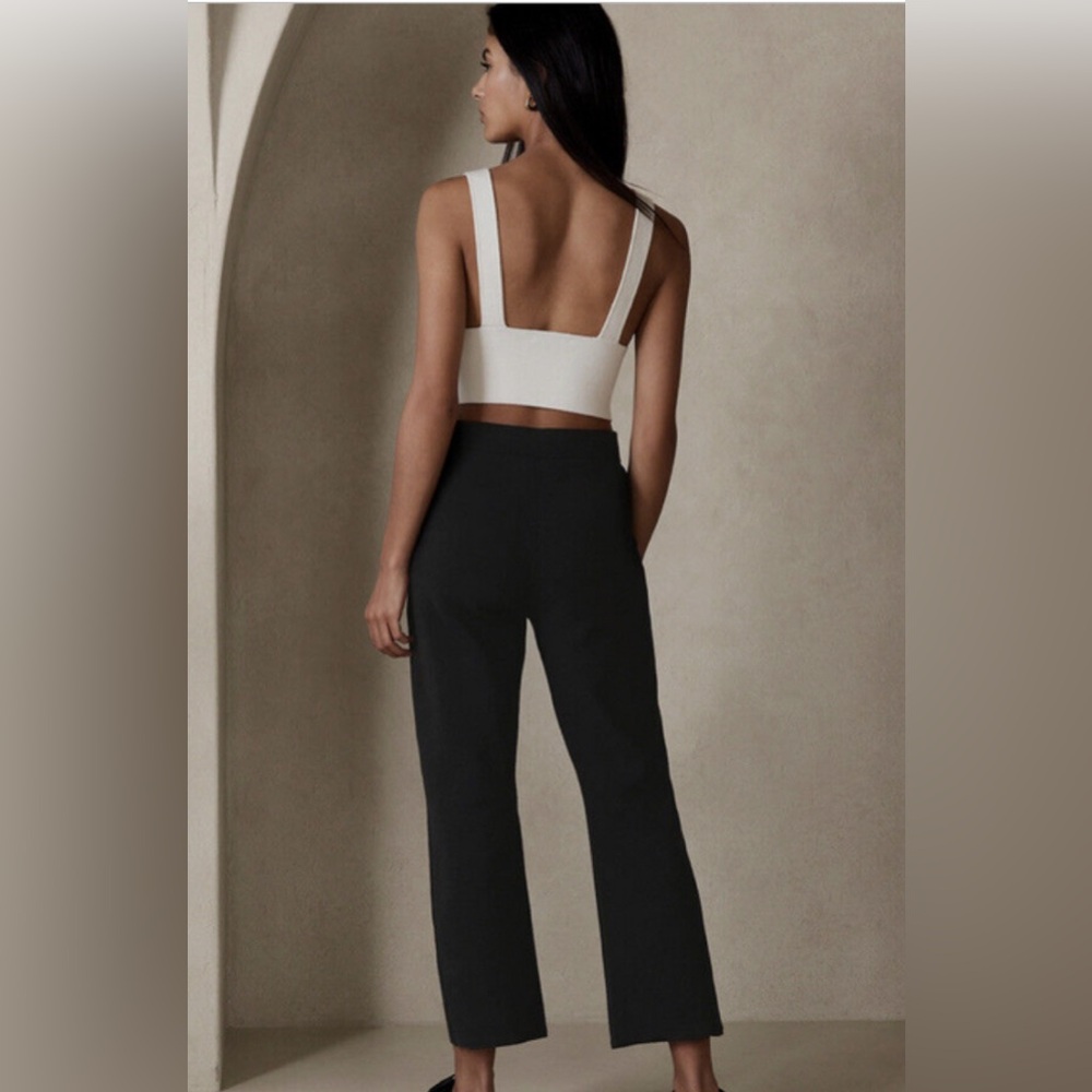 BANANA REPUBLIC MILANO FLARE CROPPED SWEATER PANT
